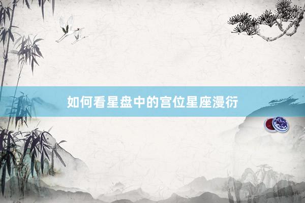 如何看星盘中的宫位星座漫衍